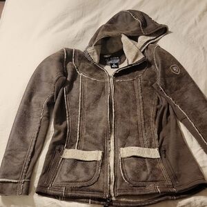 Kuhl Brown Teddy Jacket with Cream Accents